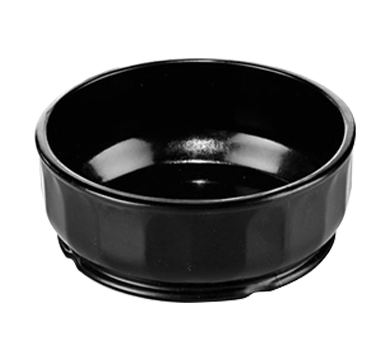aladdin temp-rite dm104k - 5oz / 150ml dimensions high heat round bowl  - black