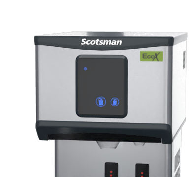 scotsman dxn 107 as - 61kg ice maker - cubelet ice & water dispenser