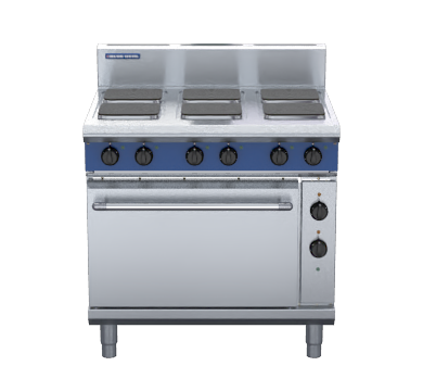 blue seal evolution series e506s - 900mm electric range static oven sealed hobs