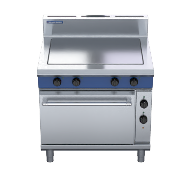 blue seal evolution series e570 - 900mm electric solid top static oven range