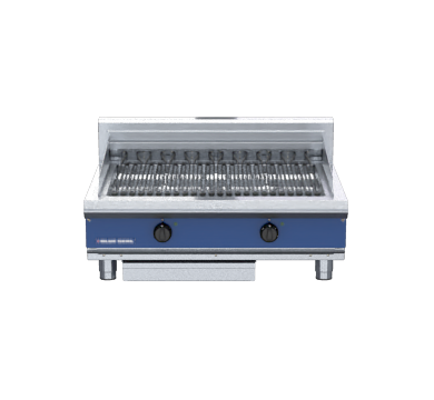 blue seal evolution series e596d-b - 900mm electric chargrill  bench model