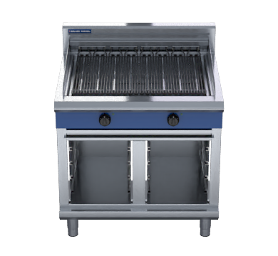 blue seal evolution series e594d-cb - 600mm electric chargrill - cabinet base