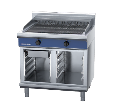 blue seal evolution series e596d-cb - 900mm electric chargrill  cabinet base