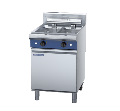 blue seal evolution series e66 - 600mm twin pan electric fryer