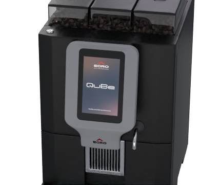rancilio egro qube pro fully automatic coffee machine with quick milk fridge