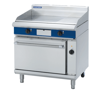 blue seal evolution series ep56 - 900mm electric griddle convection oven range