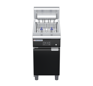 waldorf bold fn8124eeh-b0 450mm electric fryer with electronic control and high splashback