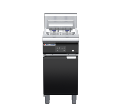 waldorf bold fn8124eeh-b0 450mm electric fryer with electronic control and high splashback