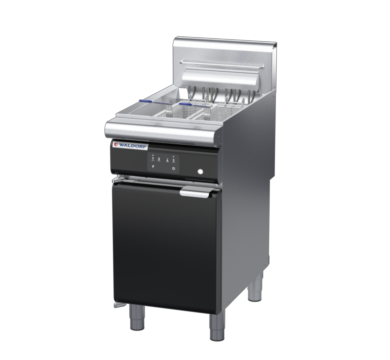 waldorf bold fn8124eeh-b0 450mm electric fryer with electronic control and high splashback