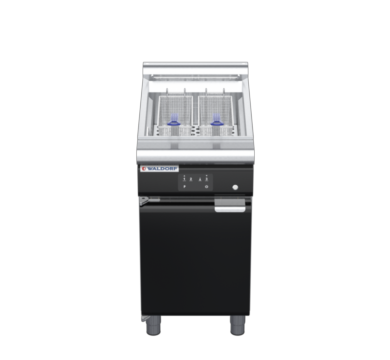 waldorf bold fn8124eel-b0 450mm electric fryer with electronic control and low splashback