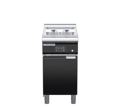 waldorf bold fn8124eel-b0 450mm electric fryer with electronic control and low splashback