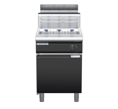 waldorf bold fn8130ghpoh-b0 600mm gas fryer with mechanical control and high splashback