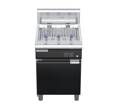 waldorf bold fn8135eeh-b0 600mm electric fryer with electronic control and high splashback