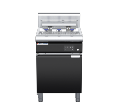 waldorf bold fn8135eeh-b0 600mm electric fryer with electronic control and high splashback