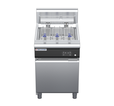 waldorf cue fn8135eeh-c0 600mm electric fryer with electronic control and high splashback
