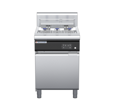 waldorf cue fn8135eeh-c0 600mm electric fryer with electronic control and high splashback