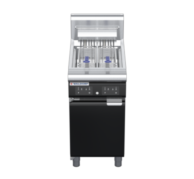 waldorf bold fn8224eeh-b0 450mm electric fryer with electronic control and high splashback