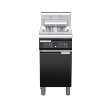 waldorf bold fn8224eeh-b0 450mm electric fryer with electronic control and high splashback