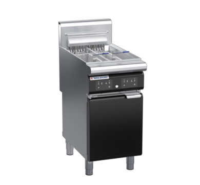 waldorf bold fn8224eeh-b0 450mm electric fryer with electronic control and high splashback