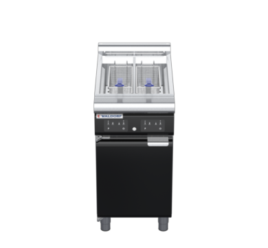 waldorf bold fn8224eel-b0 450mm electric fryer with electronic control and low splashback