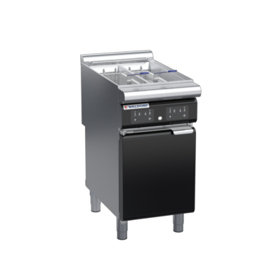 waldorf bold fn8224eel-b0 450mm electric fryer with electronic control and low splashback