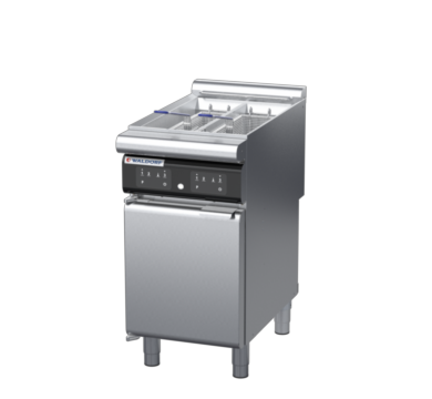 waldorf cue fn8224eel-c0 450mm electric fryer with electronic control and low splashback