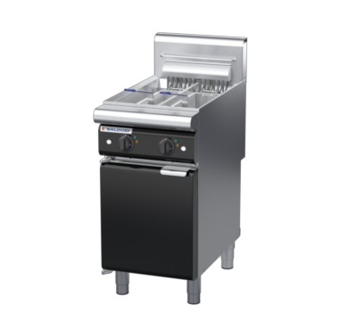 waldorf bold fn8224eh-b0 450mm electric fryer with mechanical control and high splashback