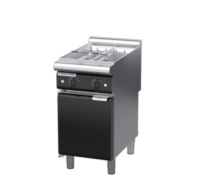 waldorf bold fn8224el-b0 450mm electric fryer with mechanical control and low splashback