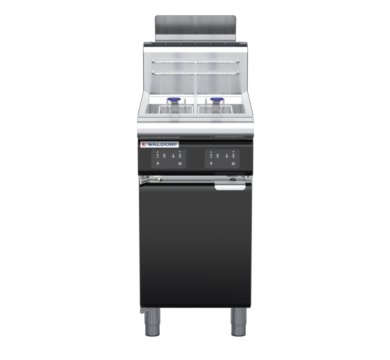 waldorf bold fn8226geh-b0 450mm gas fryer with electronic control and high splashback