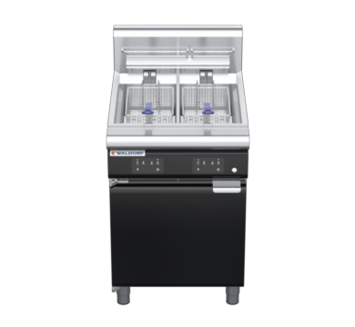 waldorf bold fn8235eeh-b0 600mm electric fryer with electronic control and high splashback
