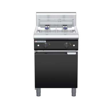 waldorf bold fn8235eh-b0 600mm electric fryer with mechanical control and high splashback