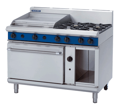 blue seal evolution series g508b - 1200mm gas range static oven