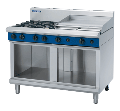 blue seal evolution series g518b-cb - 1200mm gas cooktop  cabinet base