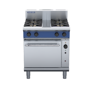 blue seal evolution series g54d - 750mm gas range convection oven