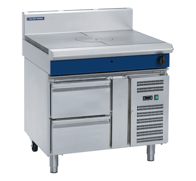 blue seal evolution series g57-rb - 900mm gas target top  refrigerated base
