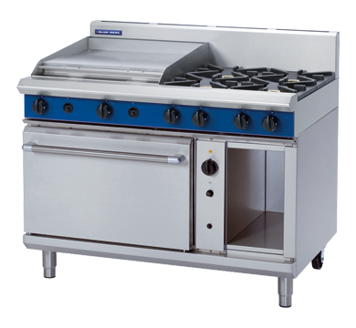 blue seal evolution series g58b - 1200mm gas range convection oven