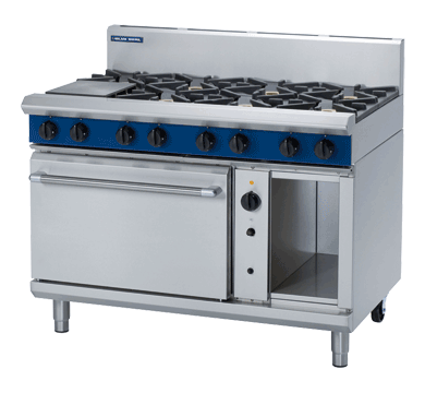 blue seal evolution series g58d - 1200mm gas range convection oven