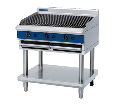 blue seal evolution series g596-ls - 900mm gas chargrill  leg stand