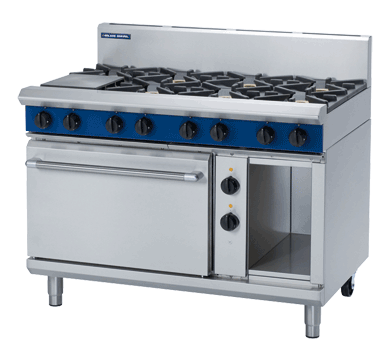 blue seal evolution series ge508d - 1200mm gas range electric static oven