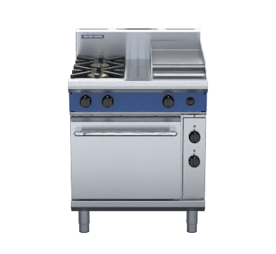 blue seal evolution series ge54c - 750mm gas range electric convection oven