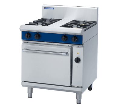 blue seal evolution series ge54d - 750mm gas range electric convection oven