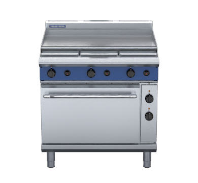 blue seal evolution series ge56a - 900mm gas range electric convection oven