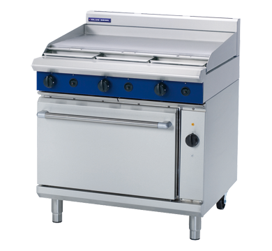 blue seal evolution series ge56a - 900mm gas range electric convection oven