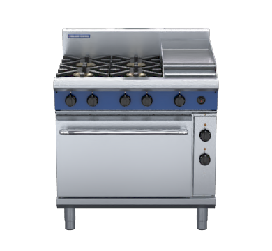 blue seal evolution series ge56c - 900mm gas range electric convection oven