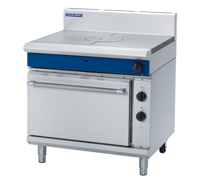 blue seal evolution series ge576 - 900mm gas target top electric convection oven range
