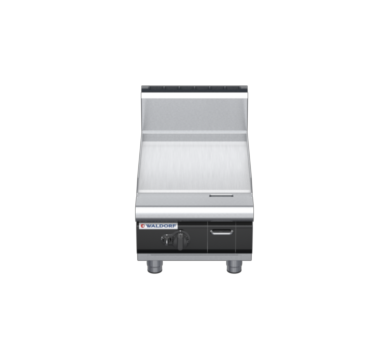 waldorf cue gp8450ghcr-b-c0 450mm gas griddle bench model with high splashback