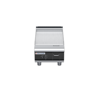waldorf cue gp8450glcr-b-c0 450mm gas griddle bench model with low splashback