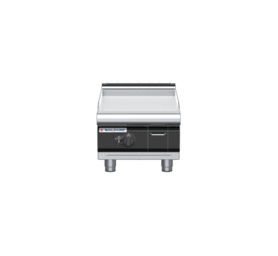 waldorf cue gp8450glcr-b-c0 450mm gas griddle bench model with low splashback