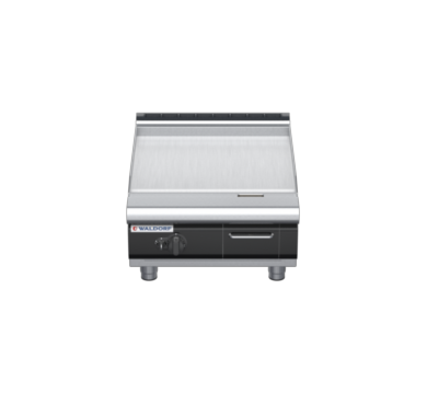 waldorf cue gp8600gl-b-c0 600mm gas griddle bench model with low splashback
