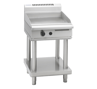 waldorf 800 series gpl8600g-ls - 600mm gas griddle low back version  leg stand